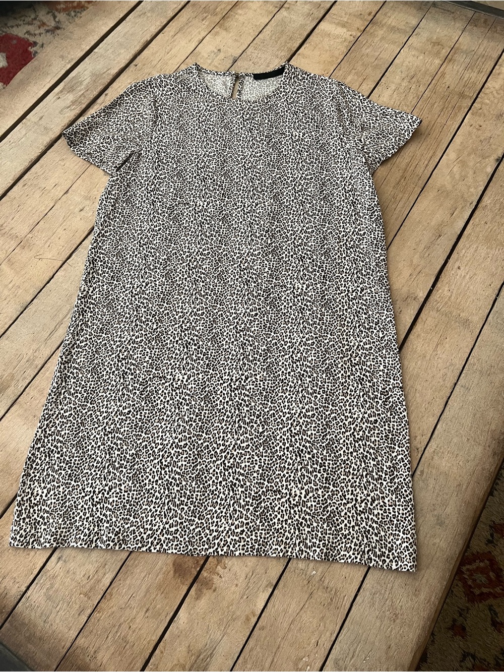 Jenni Kayne T-Shirt, Mini Shift Dress Leopard Print Viscose